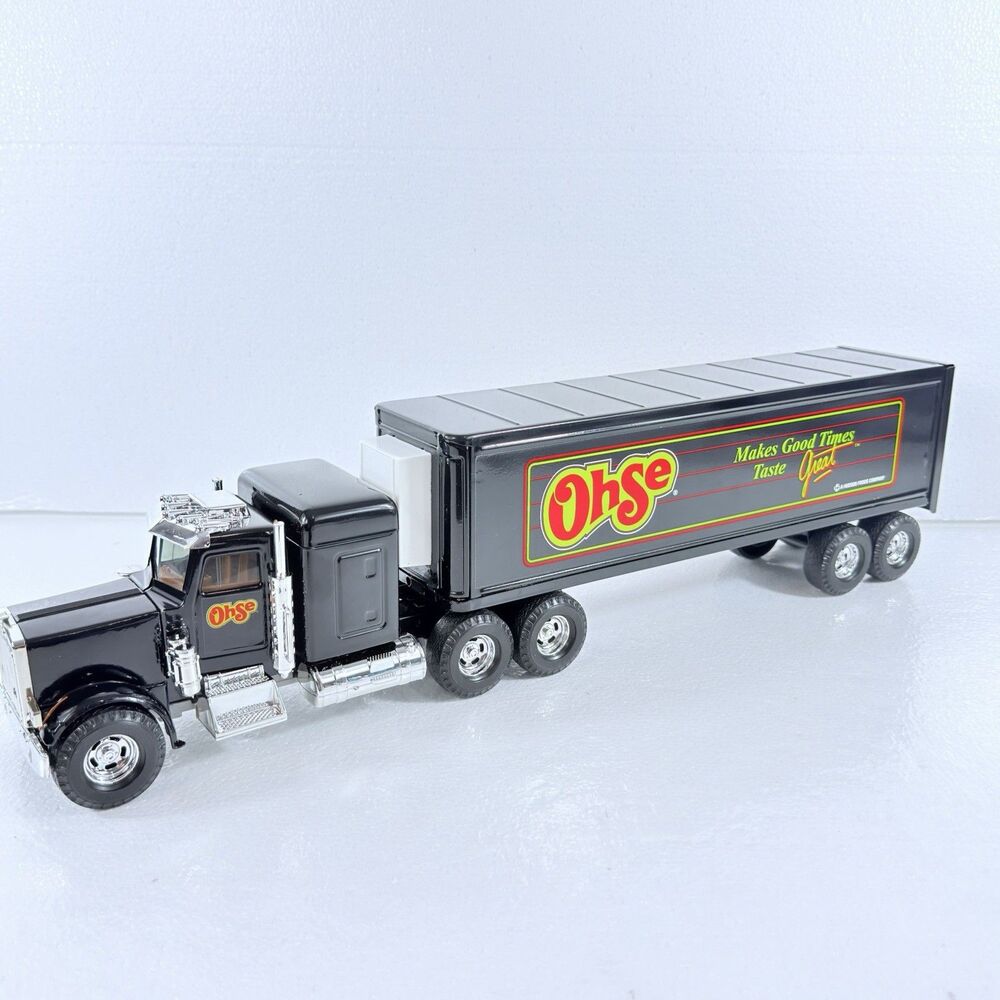 VTG ERTL Peterbilt Semi Truck & Trailer Ohse Foods Pressed Steel Toy Topeka KS